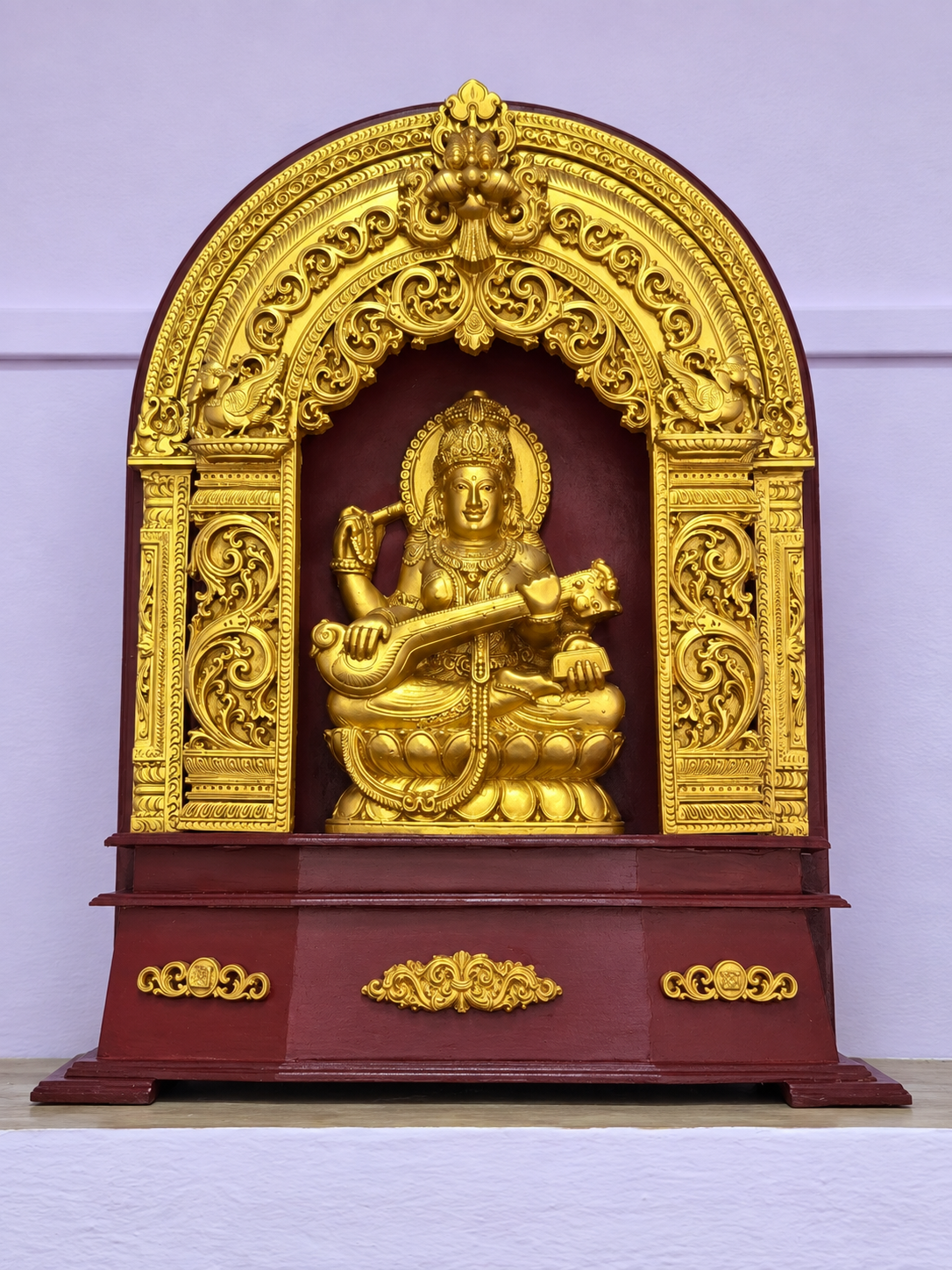 Golden Saraswati Shrine