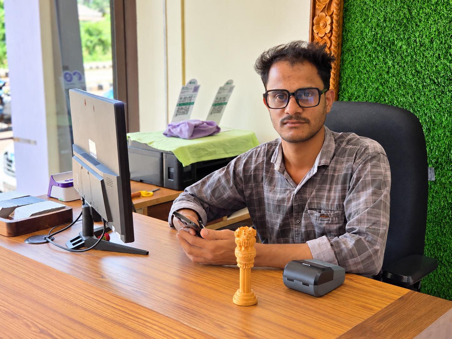 Vinay S Madagaonkar, owner of Harsh Home Crafts
